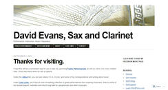 Desktop Screenshot of davidevanssax.com